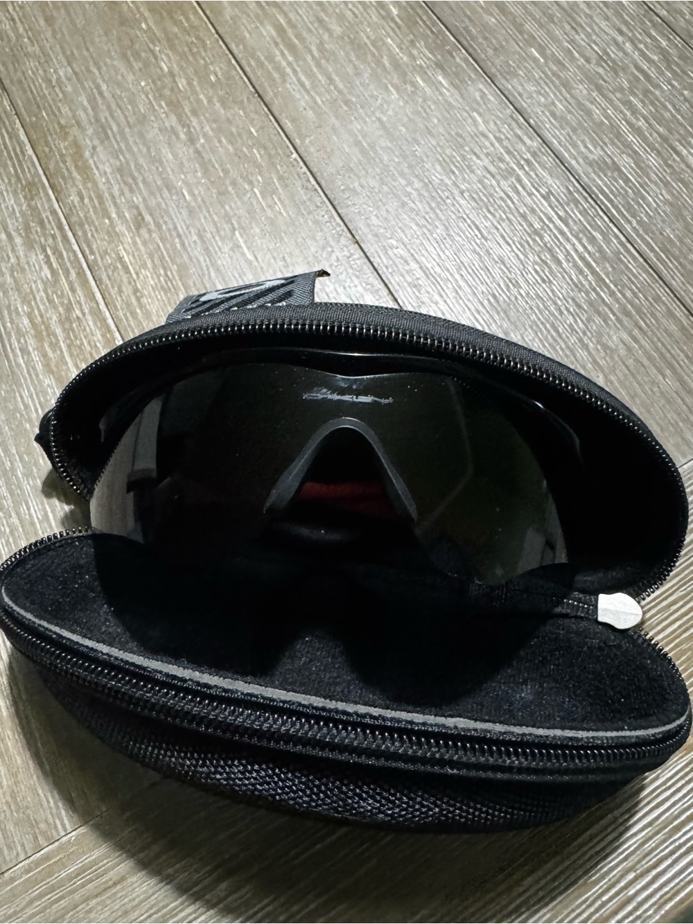 Oakley M2 Frame XL Sunglasses Red/Black Shield Sport Cycling Running w/ Case